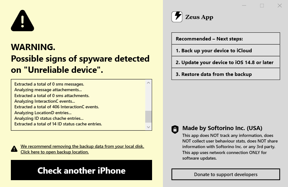 Learn About Pegasus Spyware Zeus App Image 6