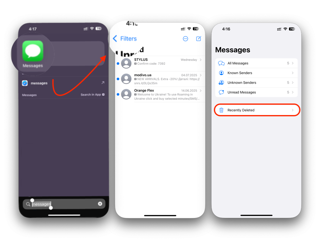 How to Recover Deleted Text Messages Method 1 How to Recover Deleted Text Messages Method 1