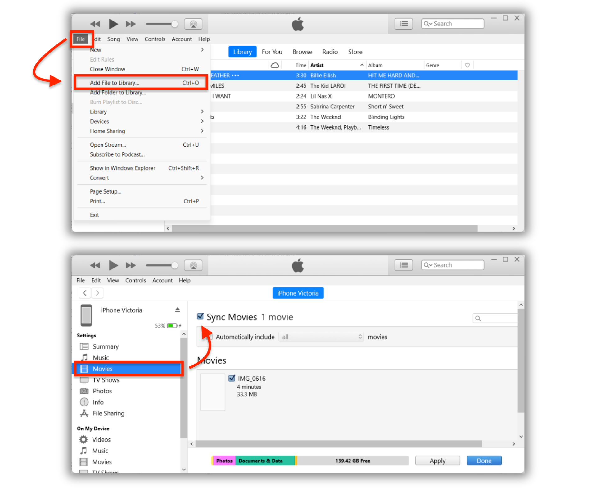 Transfer Videos From Pc to I Phone With I Tunes Transfer Videos From Pc to I Phone With I Tunes