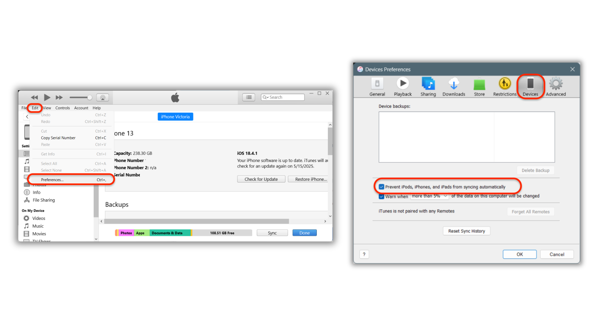 How to Disable Automatic Back Ups After Using External Drive for I Tunes How to Disable Automatic Back Ups After Using External Drive for I Tunes