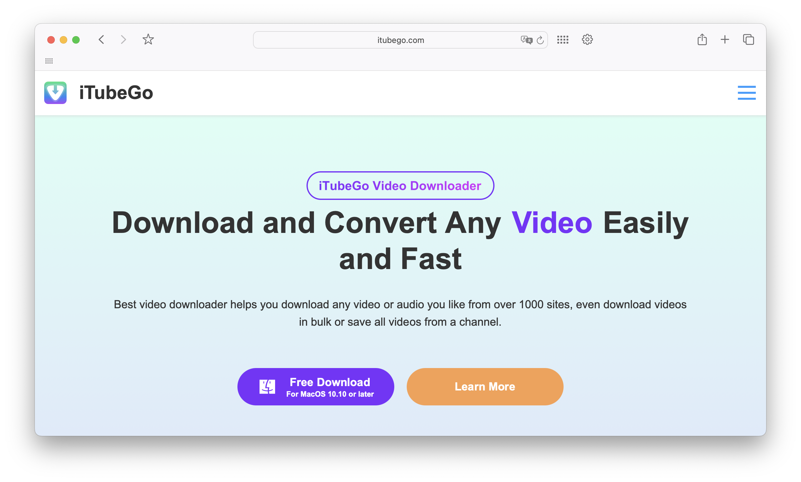 I Tube Go Landing Page I Tube Go Landing Page