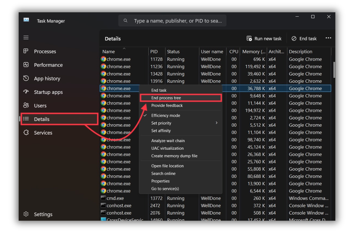 How to Force Quit Apps on Windows Using Task Manager Step 2 How to Force Quit Apps on Windows Using Task Manager Step 2
