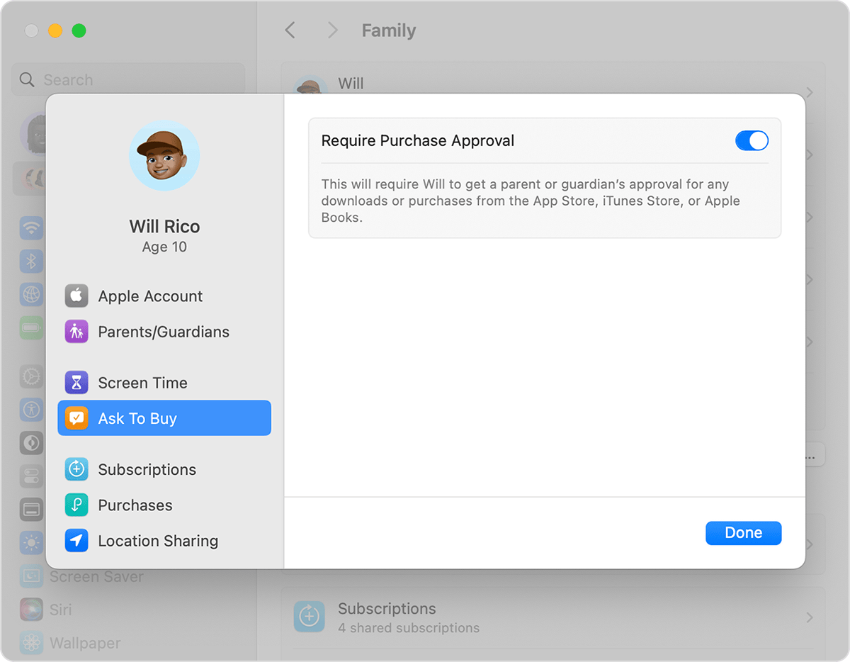 Setting up Child Accounts Image 3