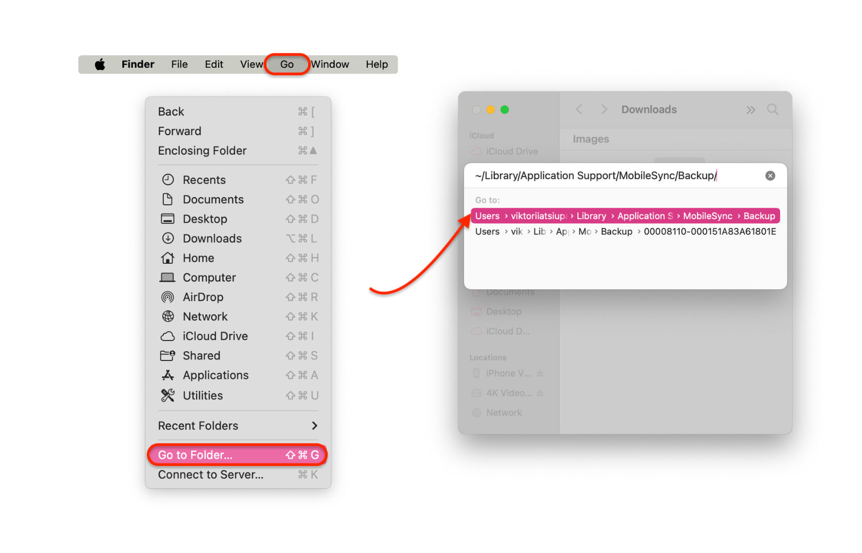 Move the I Phone Backup to an External Hard Drive Step 1 Move the I Phone Backup to an External Hard Drive Step 1