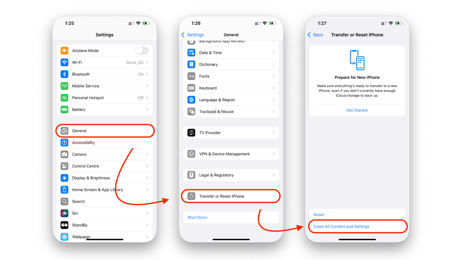 Turning off I Phone Activation Lock & Reset and Erase All Data Step 3 Turning off I Phone Activation Lock & Reset and Erase All Data Step 3