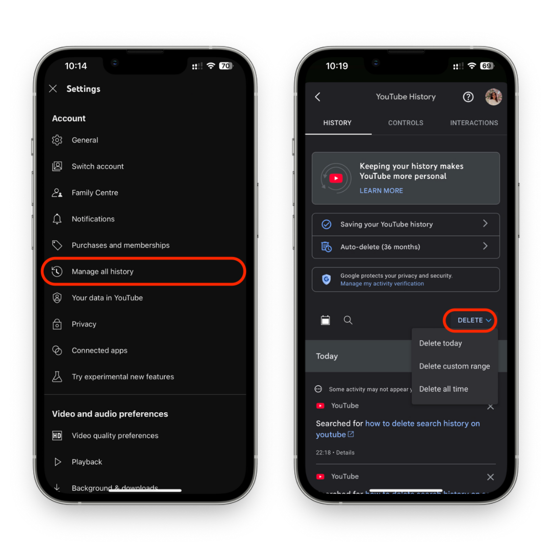 Clear You Tube Search History Clear You Tube Search History