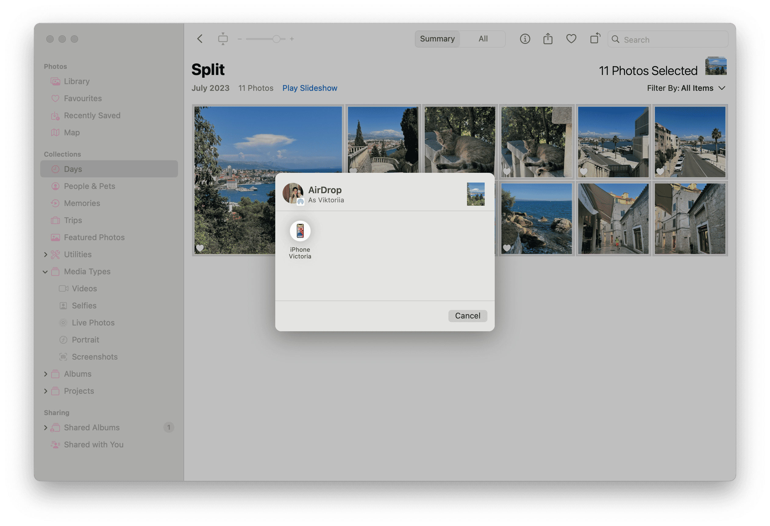 Transfer Videos and Photos Using Air Drop
