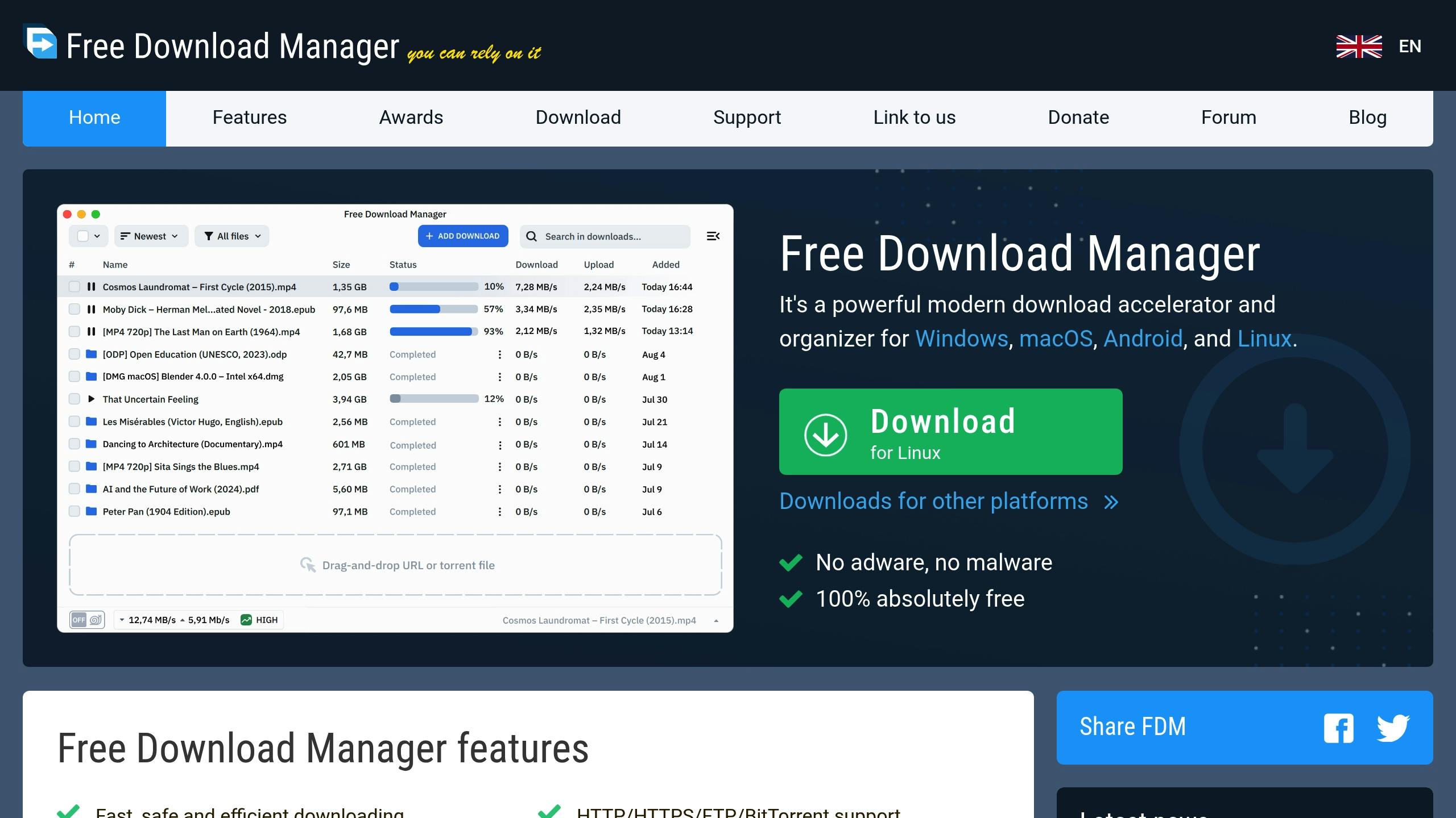 Download Manager Landing Page Download Manager Landing Page