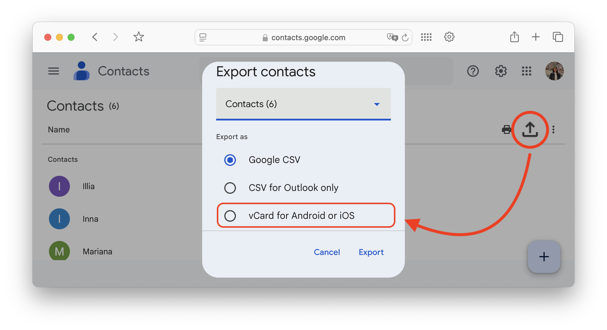 Transfer Google Contacts Using I Cloud Step 1 Transfer Google Contacts Using I Cloud Step 1