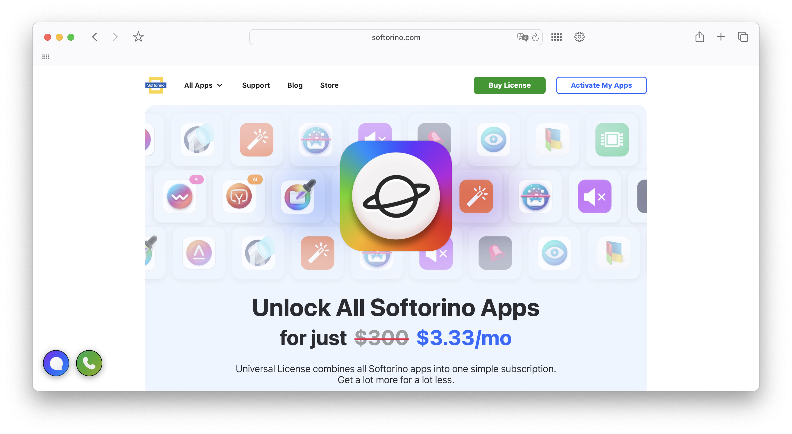 Universal License Landing Page