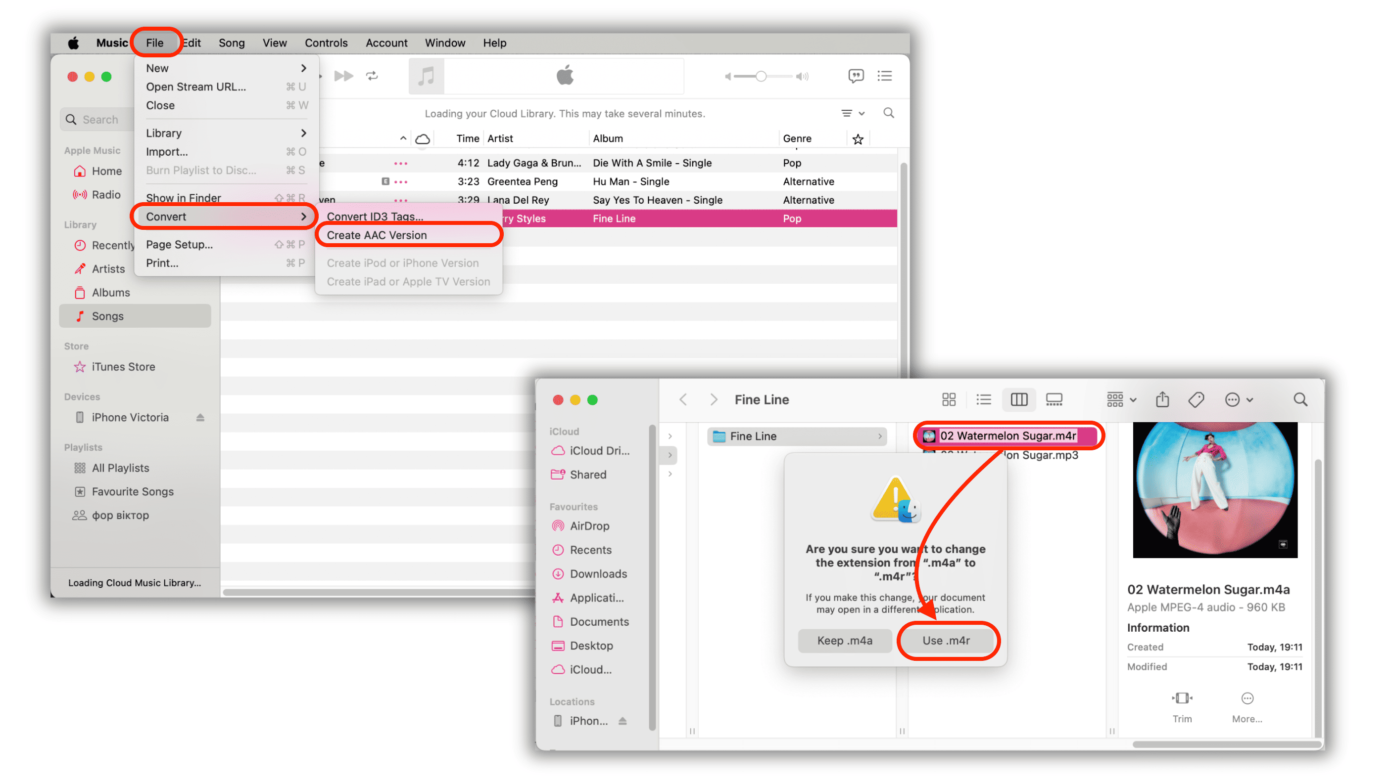 Converting M P3 Into M4 R Ringtone Using Apple Music Step 2 Converting M P3 Into M4 R Ringtone Using Apple Music Step 2
