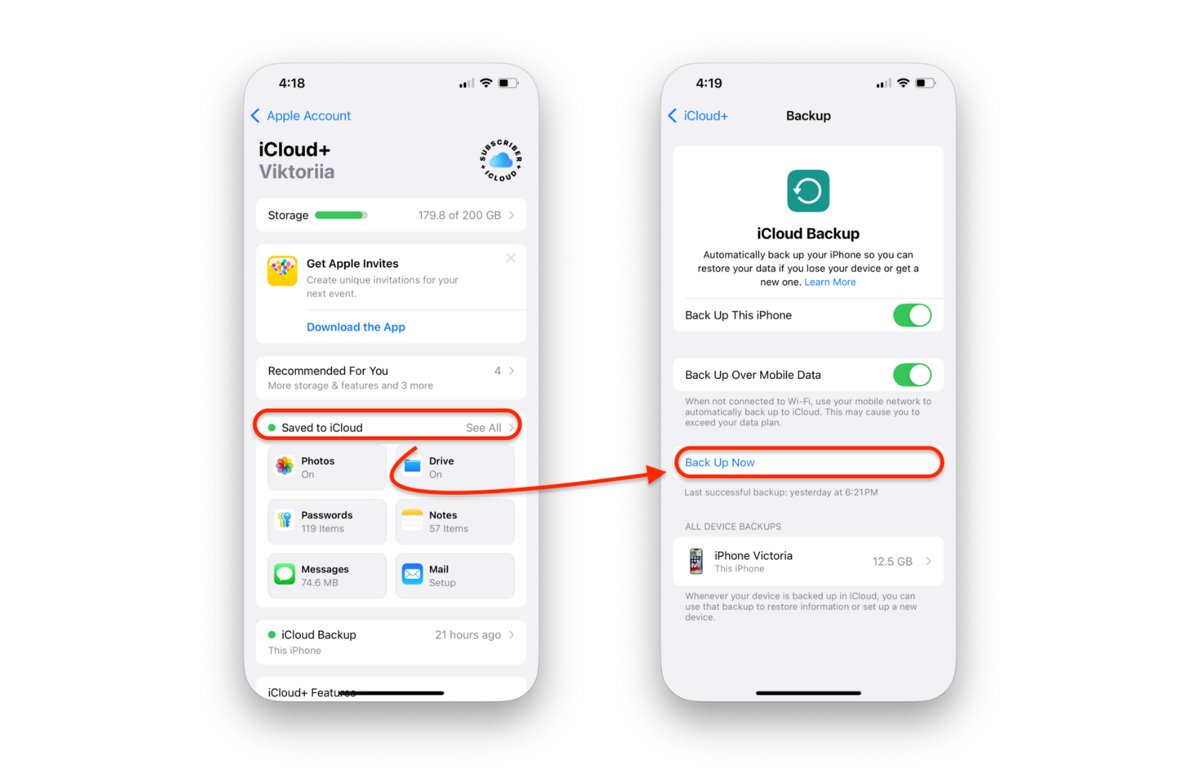 Backing up Your I Phone to I Cloud