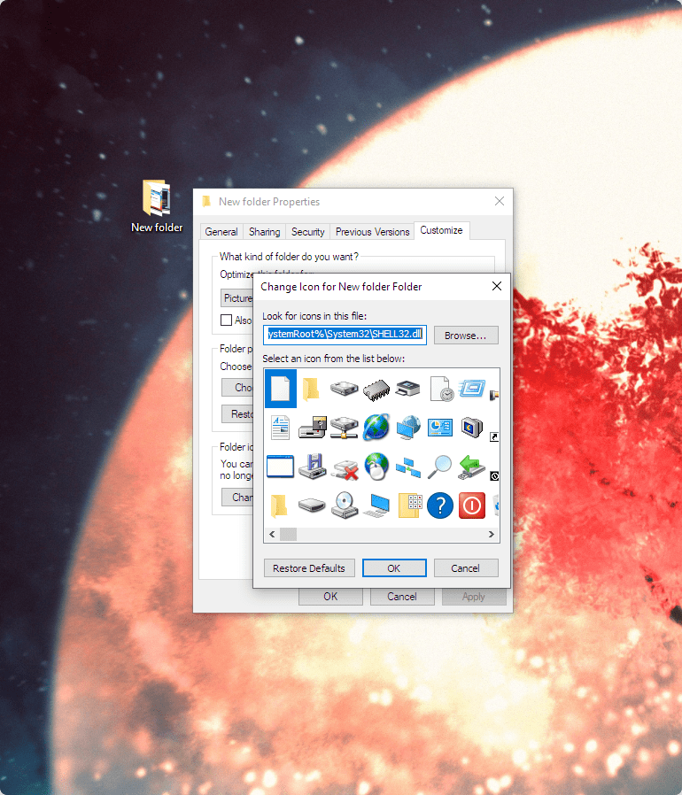 Change Folders Icons File Explorer Image 3 Min